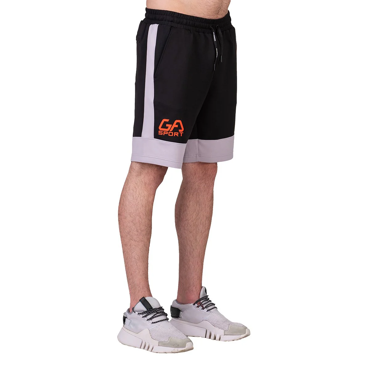 Workout Color Blocking Cotton Touch 9 inch Running Shorts for Men - Image 9