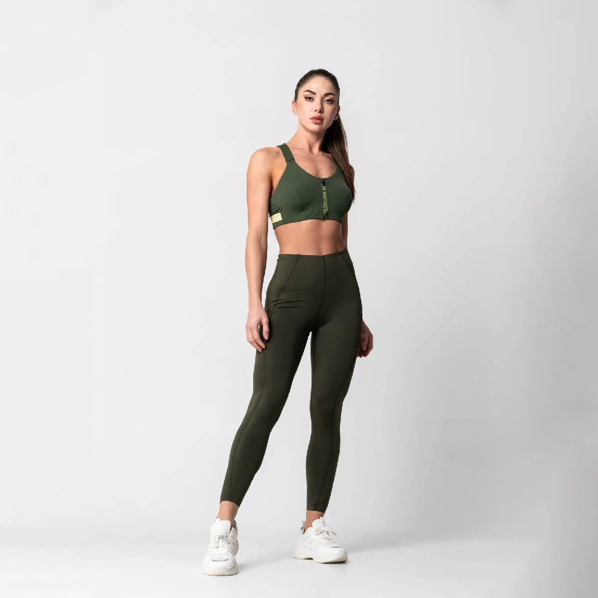 Tummy control Training Mesh Blocking Leggings for Women - Image 2
