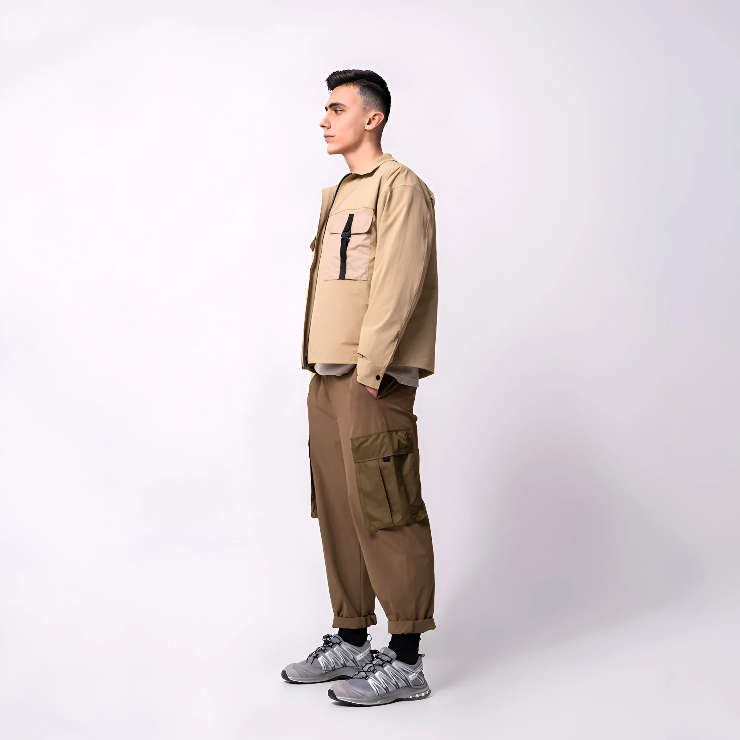2in1 Functional Trendy Jacket Detachable Vest for Men - Image 13
