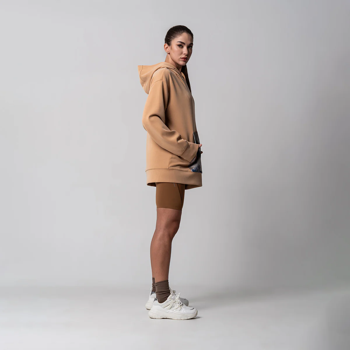 Oversize Everyday Wears flocking print Hoodies Pattern pocket for Unisex - Image 3