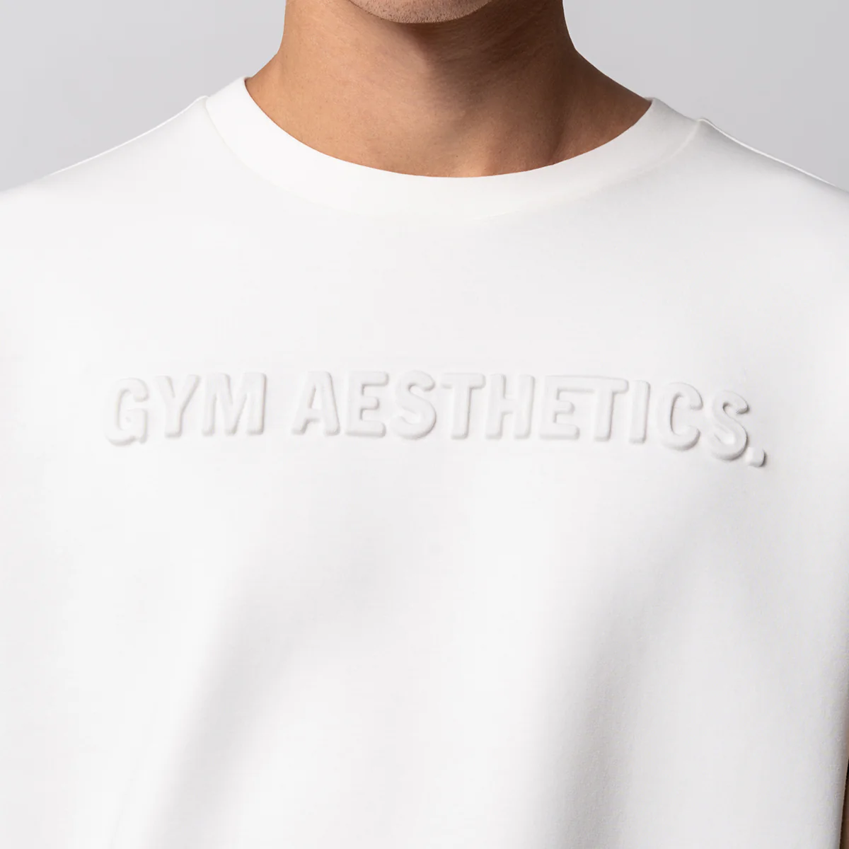 Oversize Everyday Wears Embossed print Sweatshirt Color Blocking for Men - Image 5