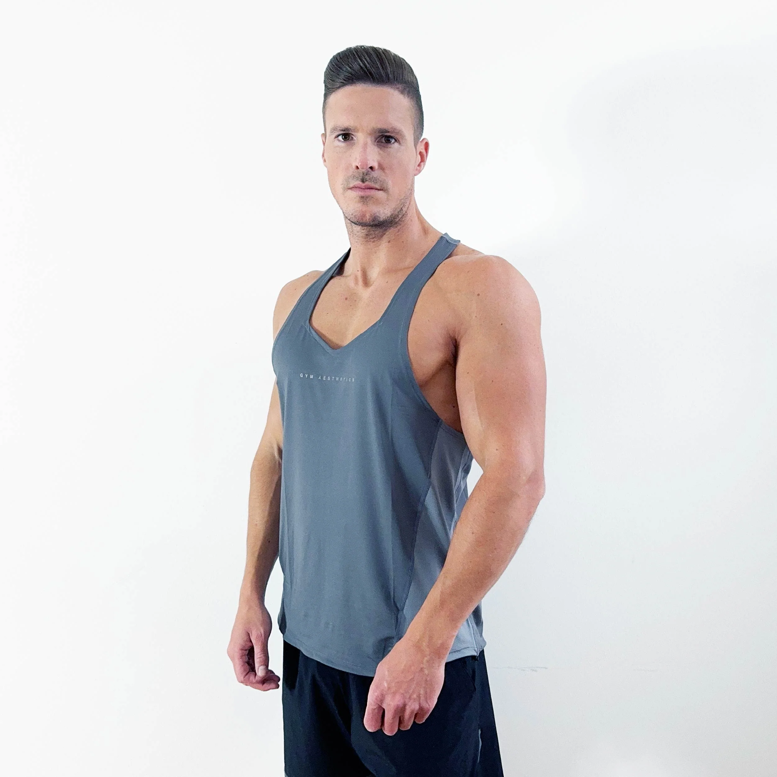 GA Tech Body Builder Essential Stringer Y Back for Men - Image 17