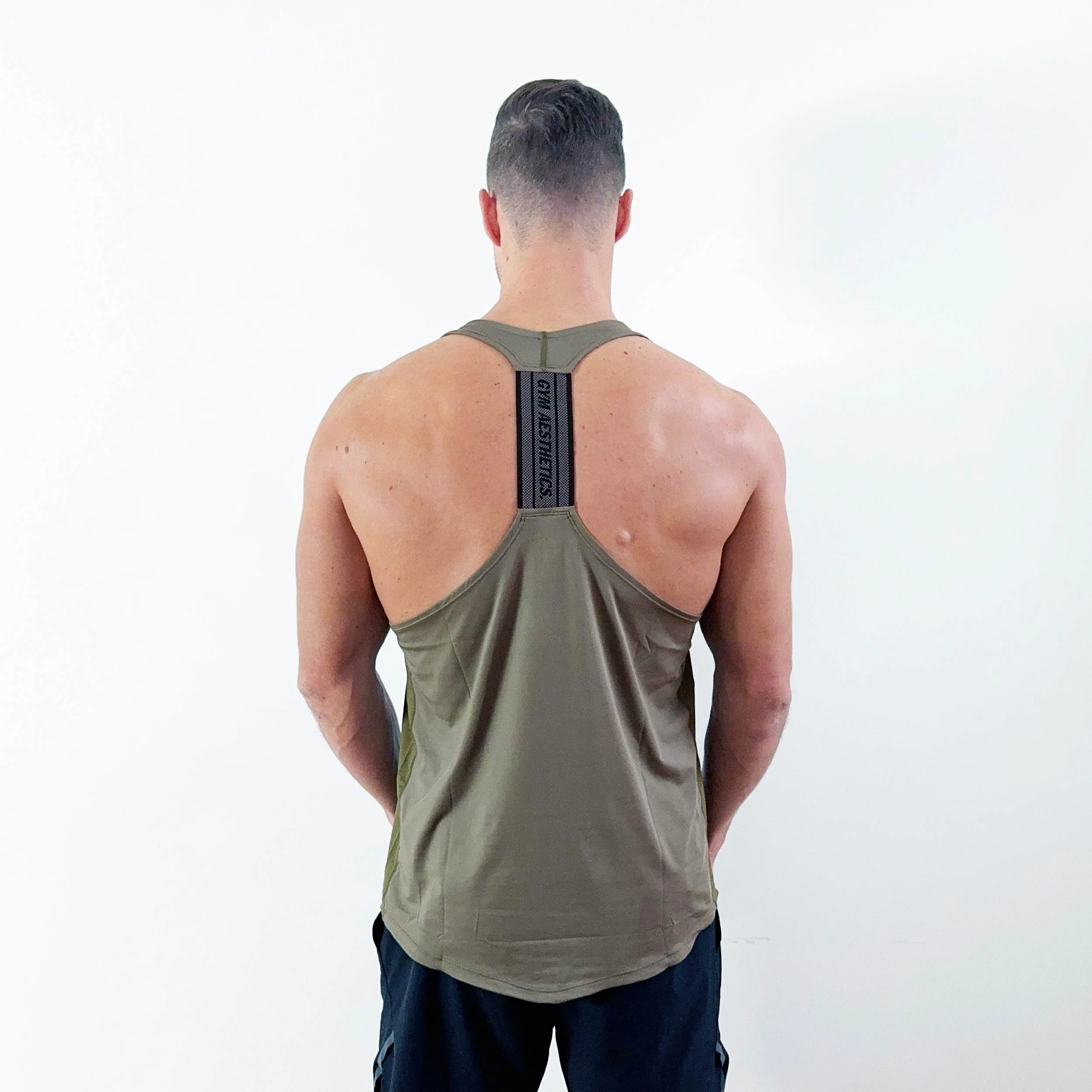 GA Tech Body Builder Essential Stringer Y Back for Men - Image 25