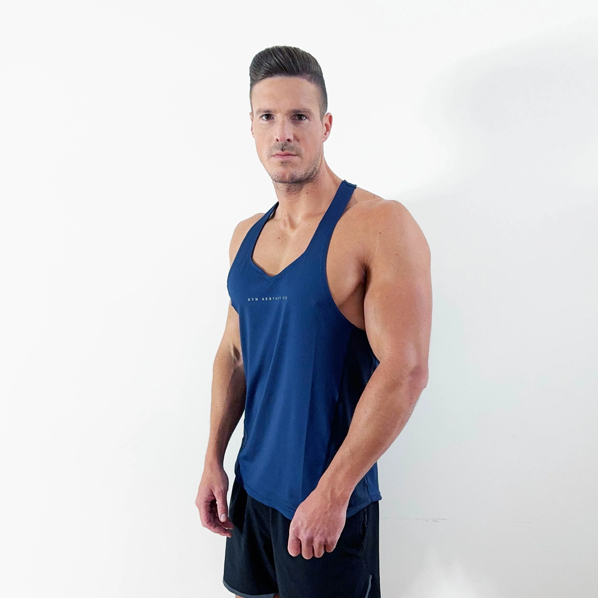 GA Tech Body Builder Essential Stringer Y Back for Men - Image 31