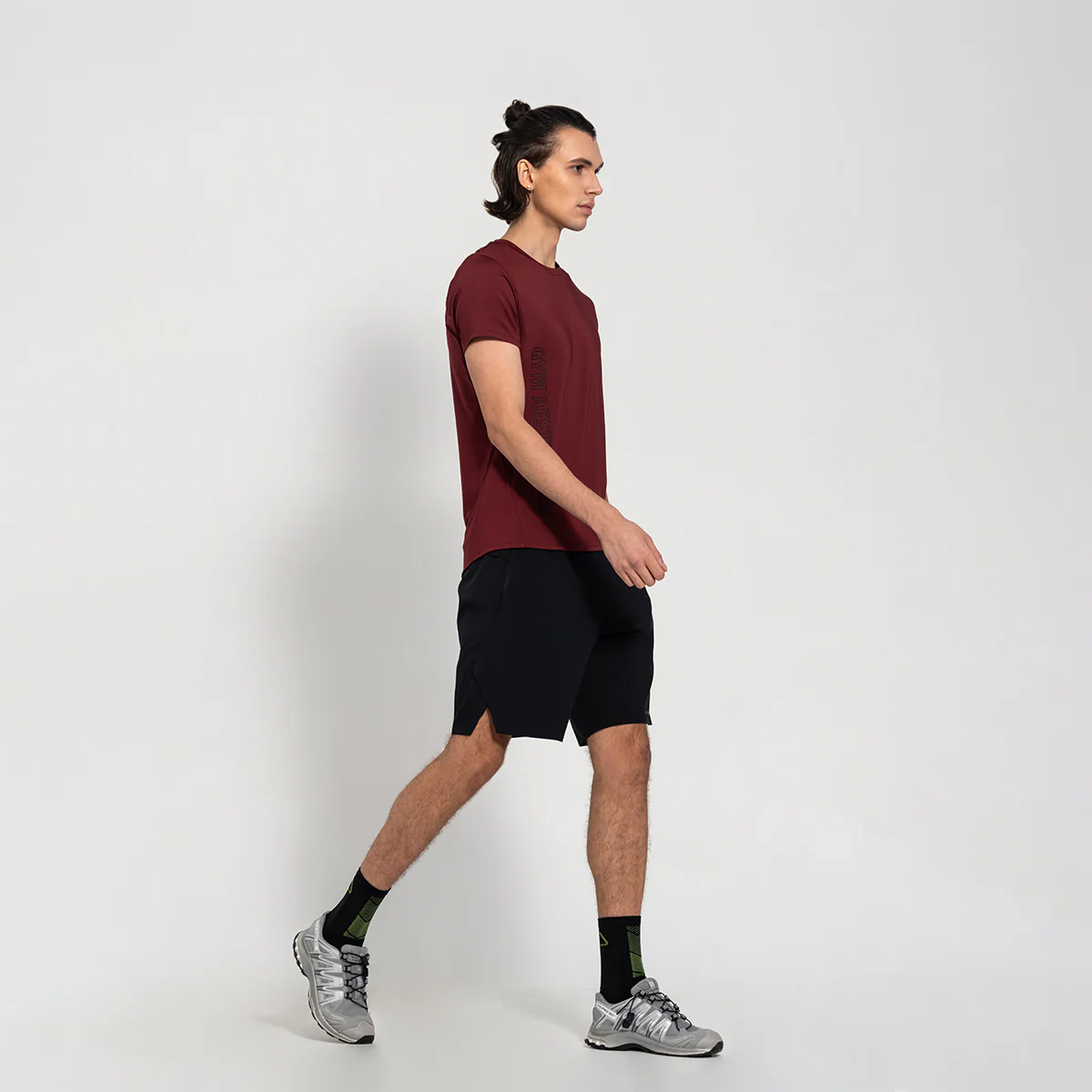 Fabric Blocking Activewear Performance 9 inch Shorts for Men - Image 13