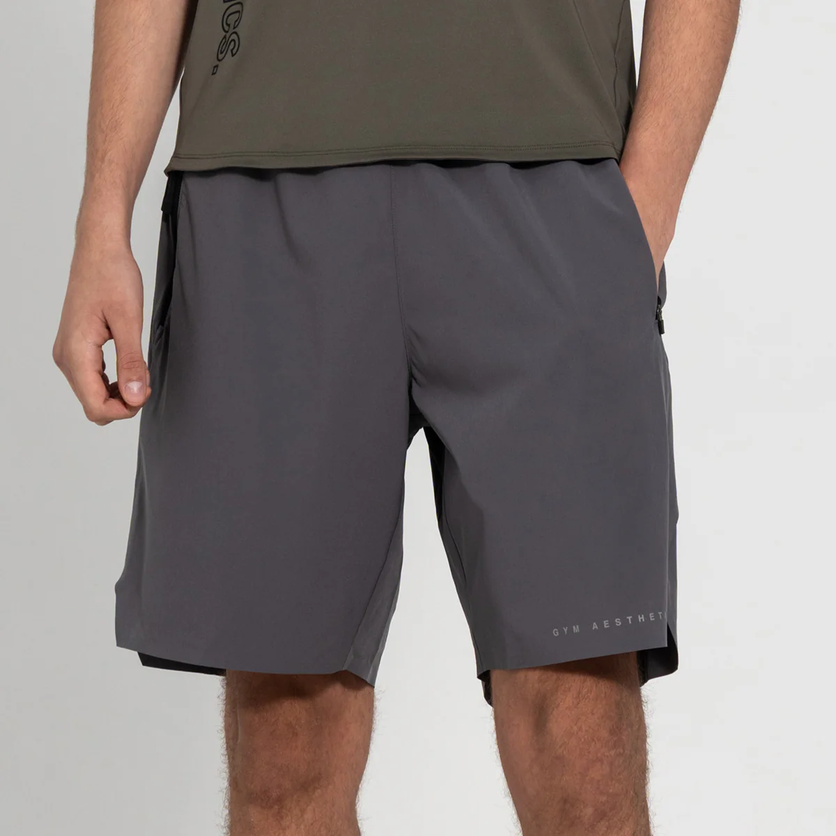 Fabric Blocking Activewear Performance 9 inch Shorts for Men - Image 21