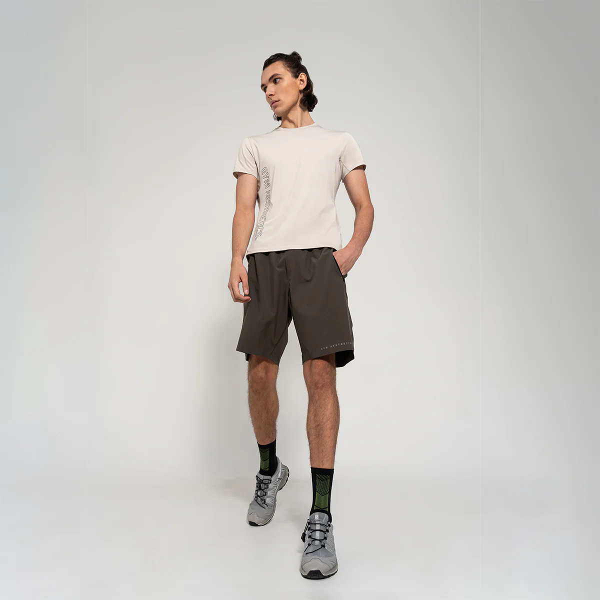 Fabric Blocking Activewear Performance 9 inch Shorts for Men - Image 32