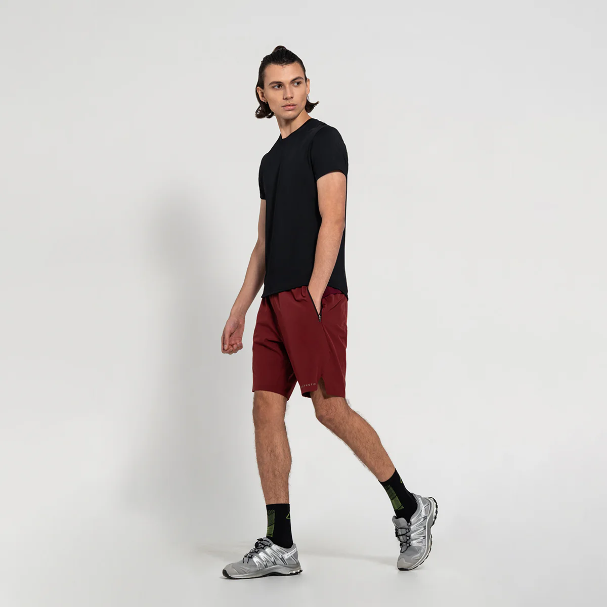 Fabric Blocking Activewear Performance 9 inch Shorts for Men - Image 43