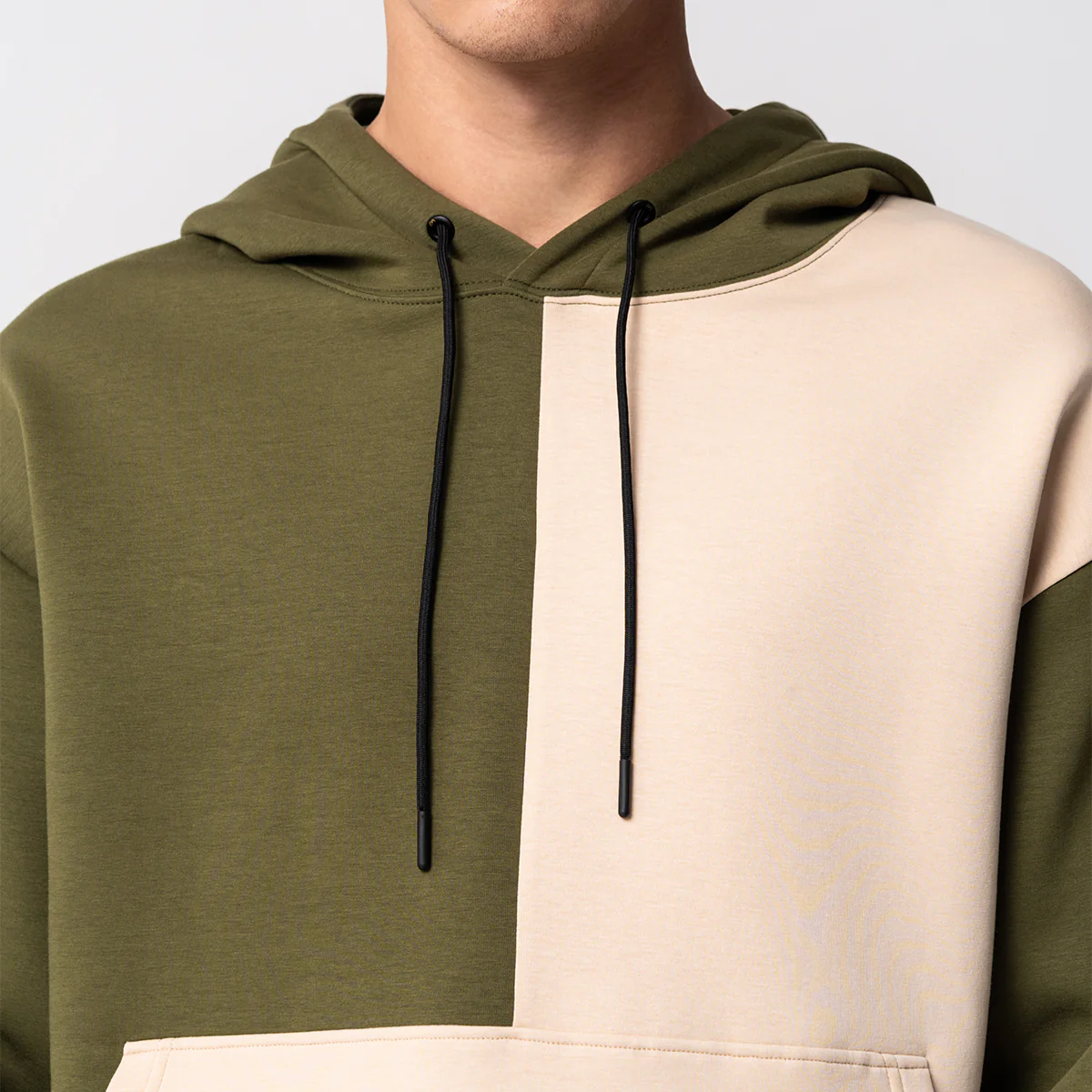 Oversize Everyday Wears Color Blocking Hoodies for Men - Image 10