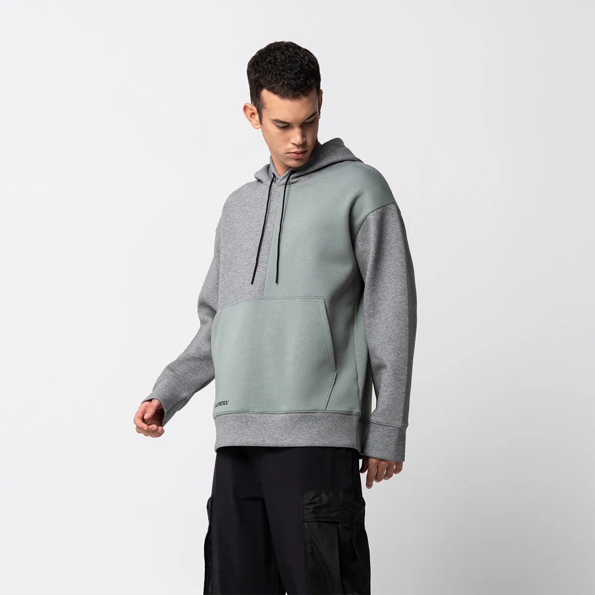 Oversize Everyday Wears Color Blocking Hoodies for Men - Image 13