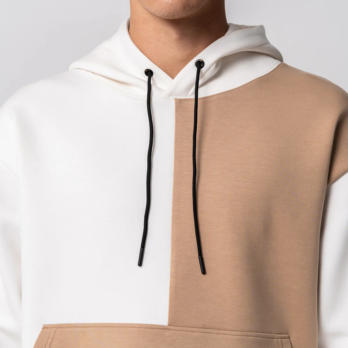 Oversize Everyday Wears Color Blocking Hoodies for Men - Image 5