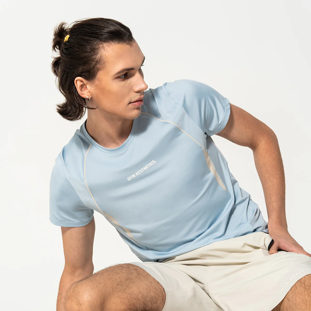 GA Tech Activewear Performance Breathable Mesh Blocking T Shirt for Men - Image 13