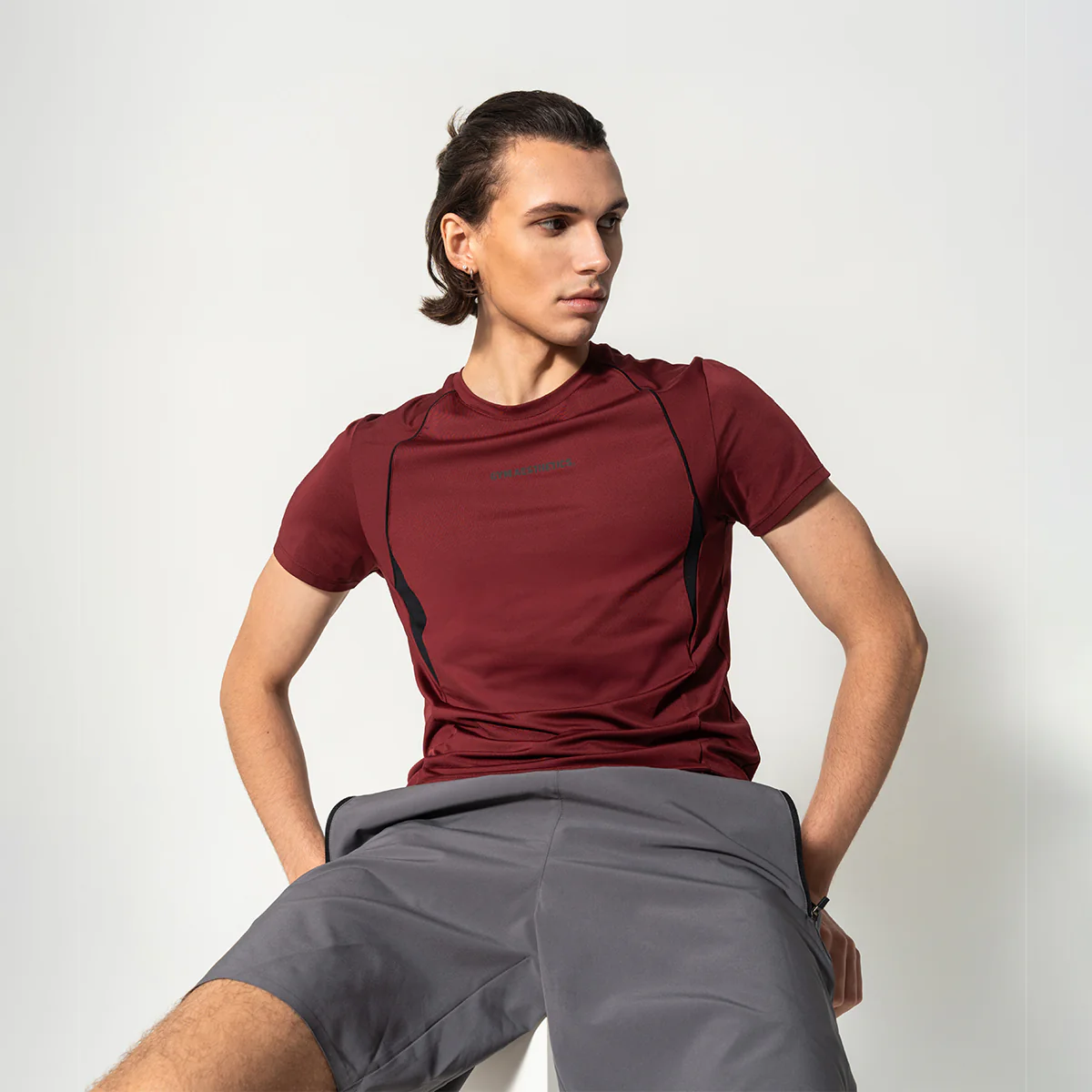 GA Tech Activewear Performance Breathable Mesh Blocking T Shirt for Men - Image 25