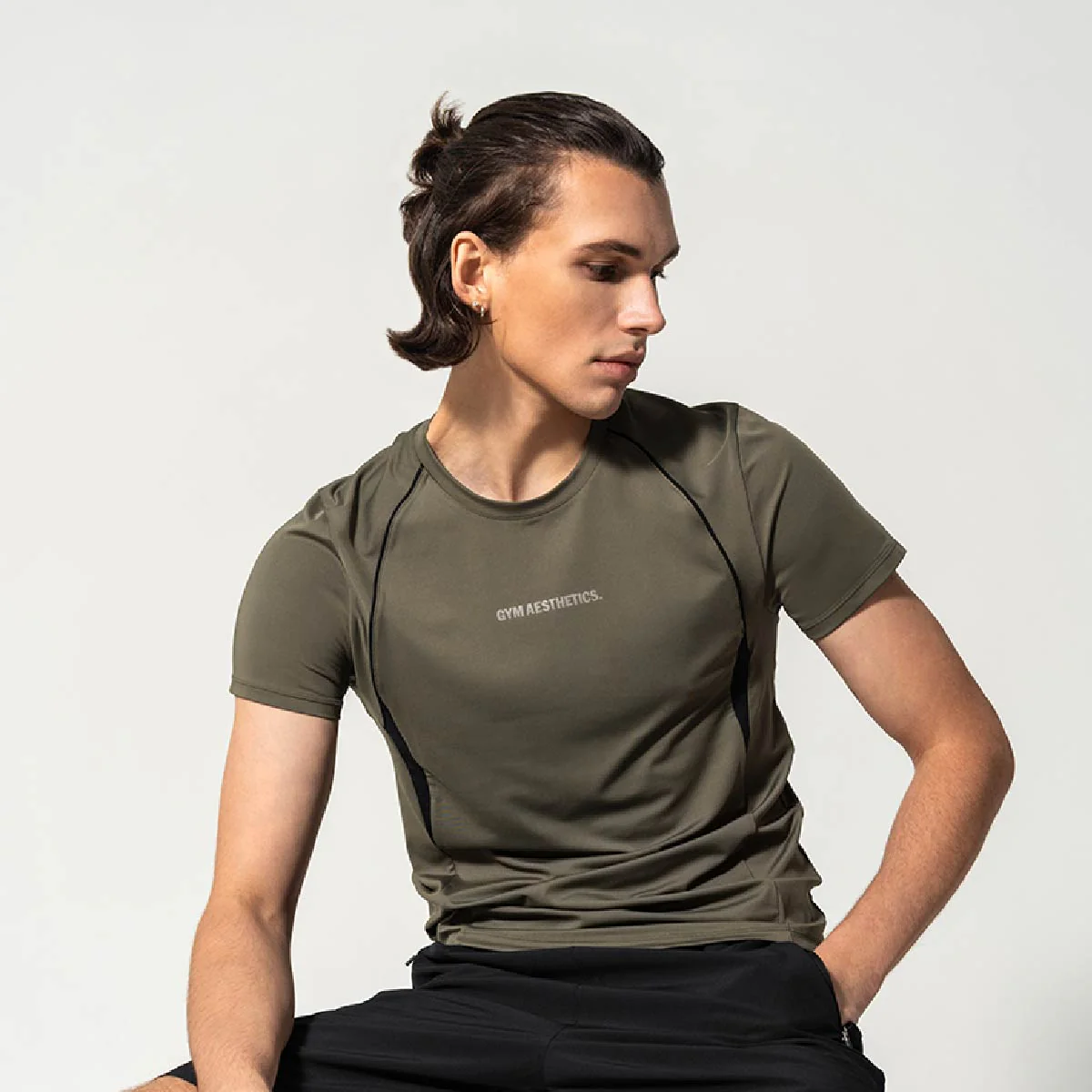 GA Tech Activewear Performance Breathable Mesh Blocking T Shirt for Men - Image 7