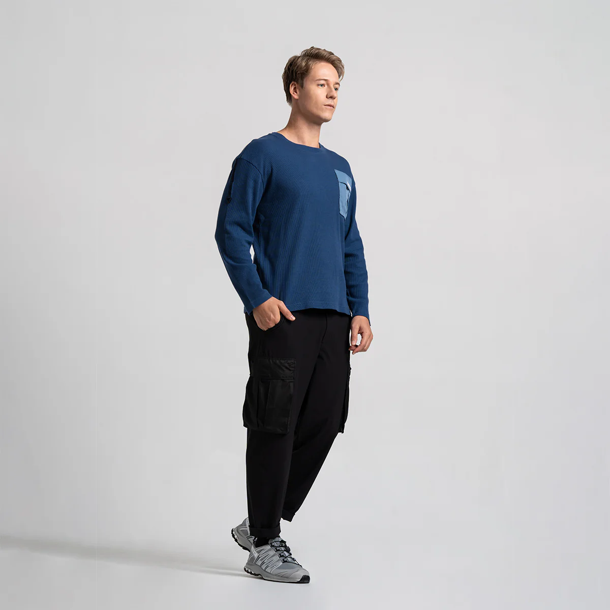 Waffle Everyday Wears T Shirt for Men - Image 3