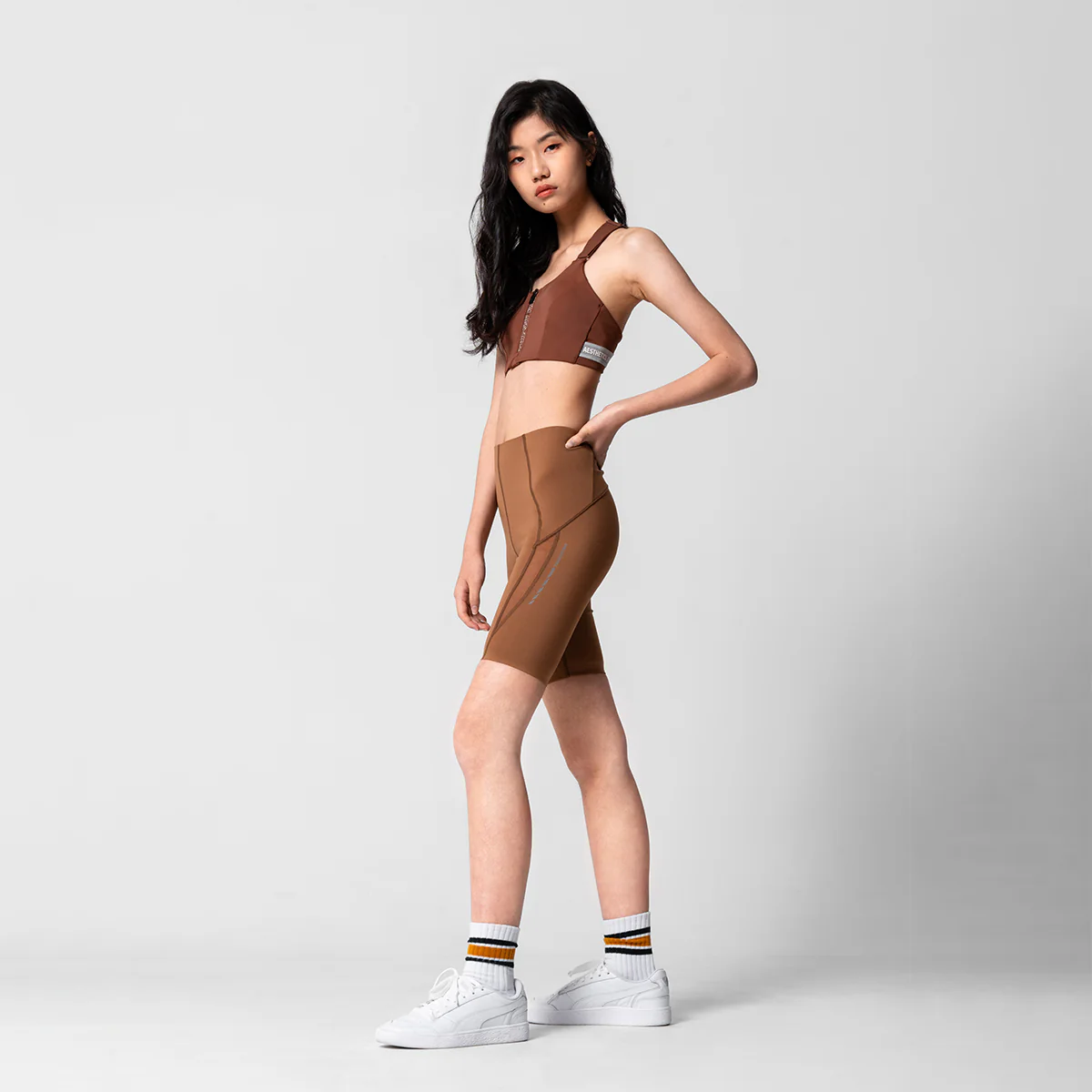 Activewear Mesh Blocking Tight shorts for Women - Image 10