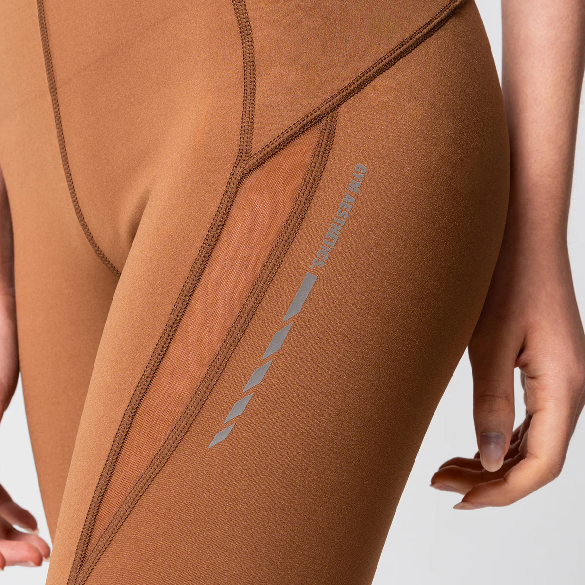 Activewear Mesh Blocking Tight shorts for Women - Image 12