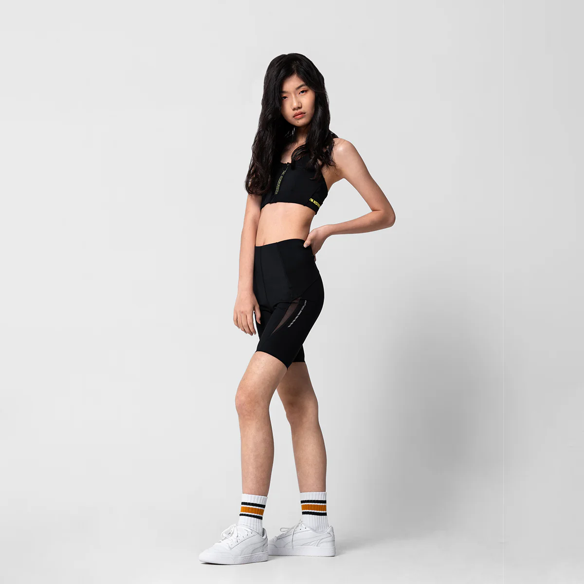 Activewear Mesh Blocking Tight shorts for Women - Image 18