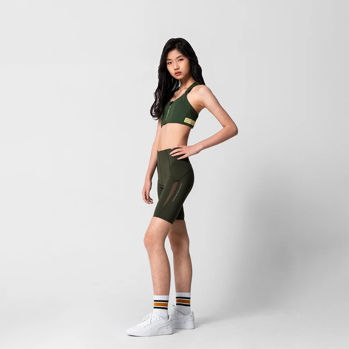 Activewear Mesh Blocking Tight shorts for Women - Image 3