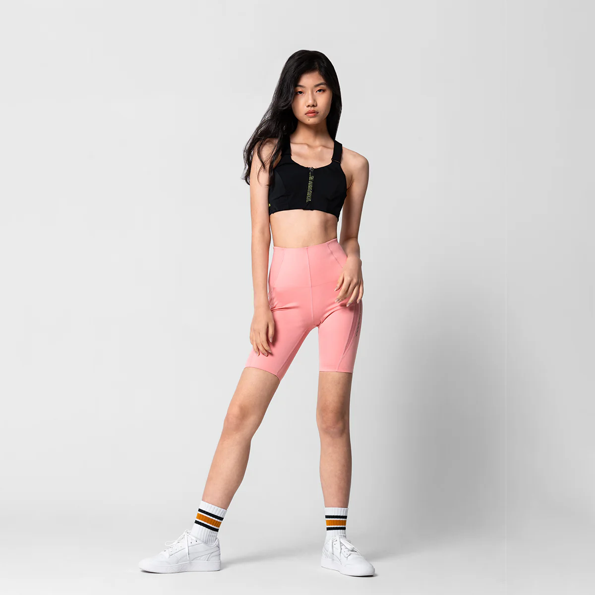 Activewear Mesh Blocking Tight shorts for Women - Image 33