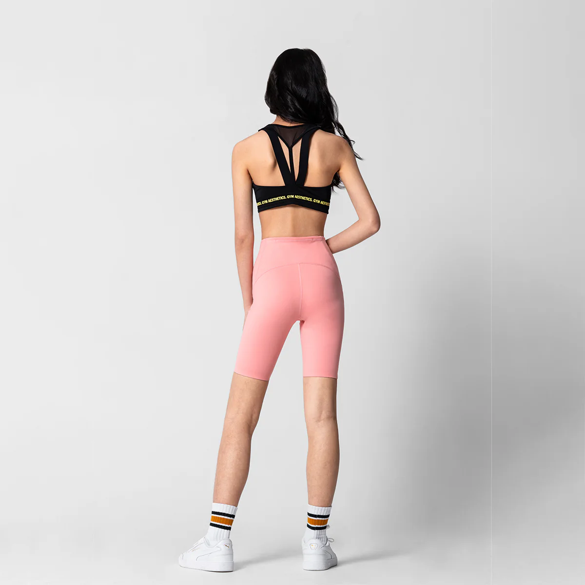 Activewear Mesh Blocking Tight shorts for Women - Image 35