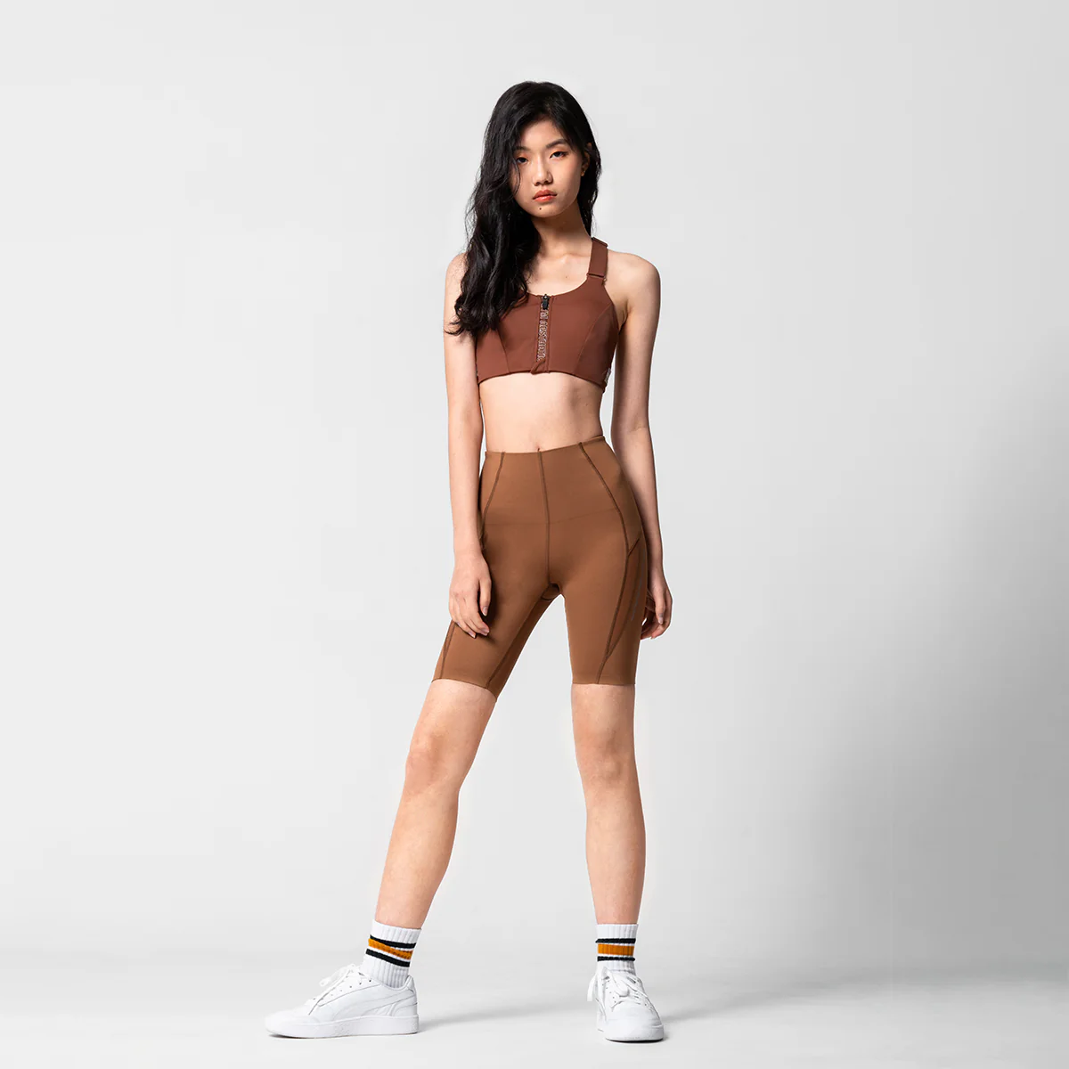 Activewear Mesh Blocking Tight shorts for Women - Image 9
