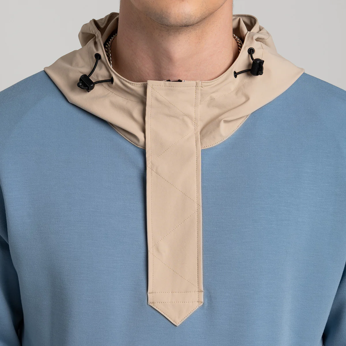 Fabric Blocking Athleisure Trendy Hoodies for Men - Image 14