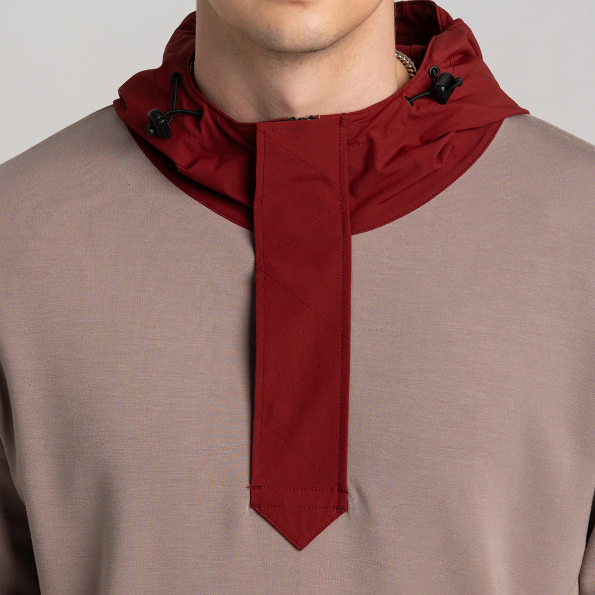 Fabric Blocking Athleisure Trendy Hoodies for Men - Image 20