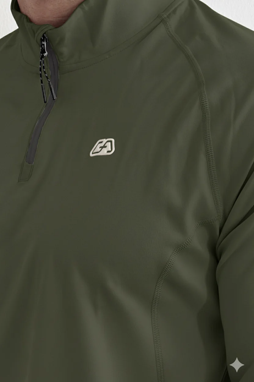 Half Zip Training Running Longsleeves for Men - Image 10