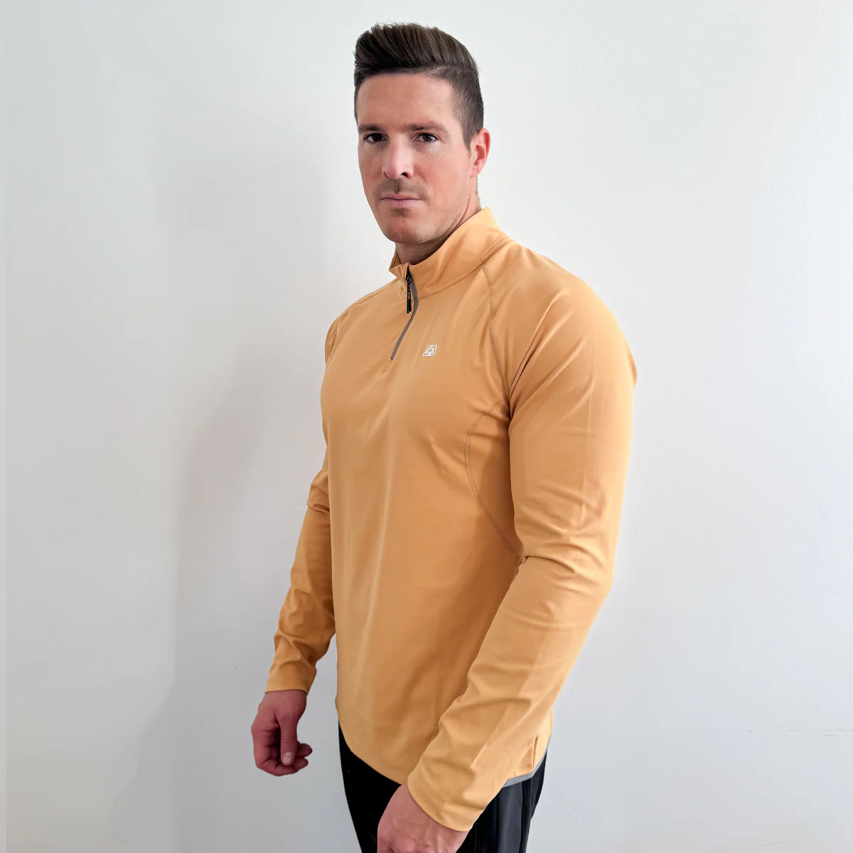 Half Zip Training Running Longsleeves for Men - Image 14