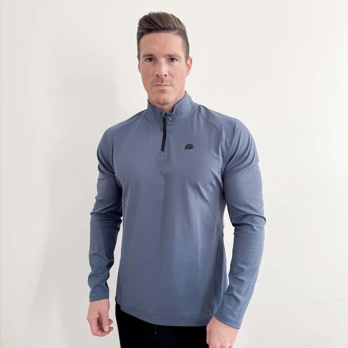 Half Zip Training Running Longsleeves for Men - Image 19