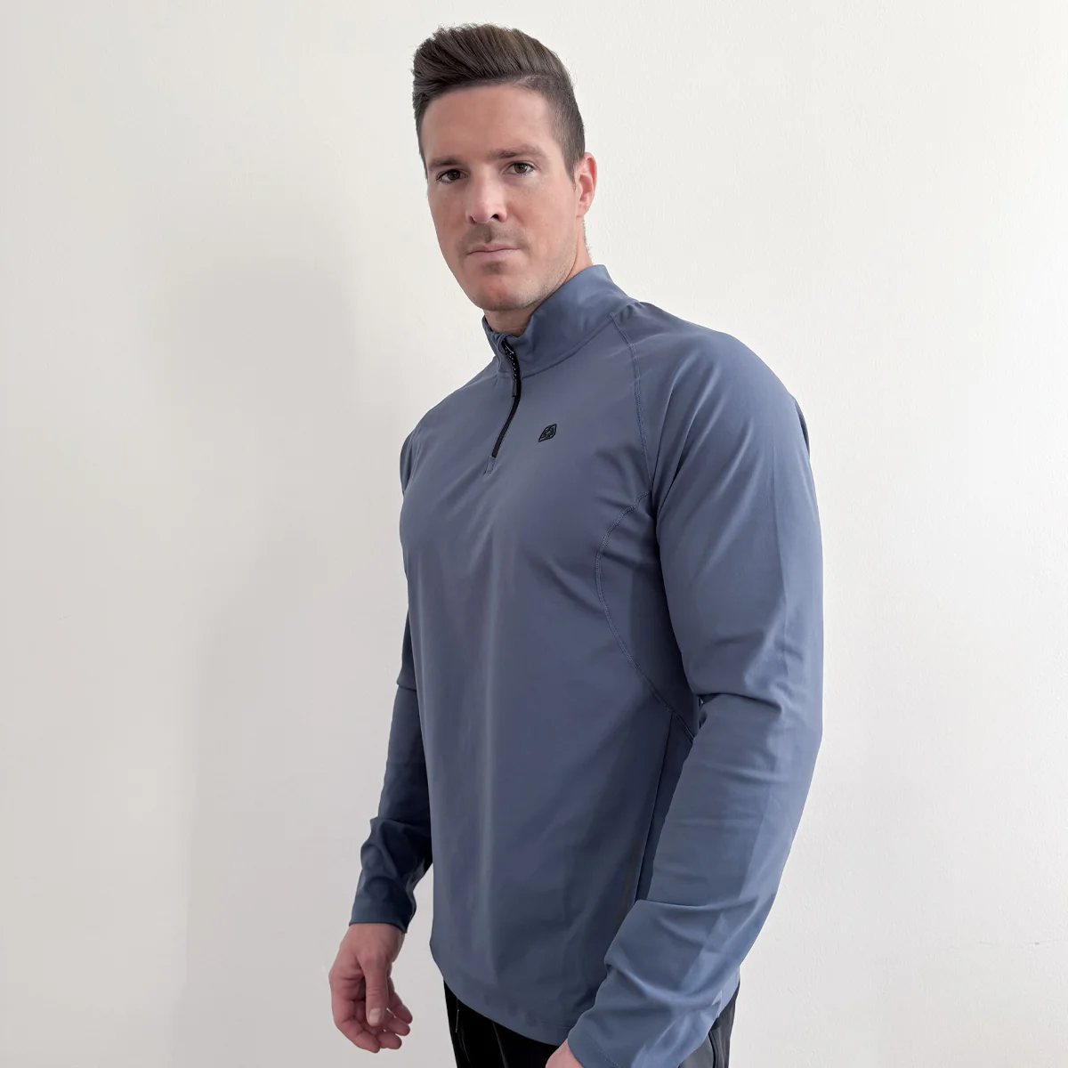 Half Zip Training Running Longsleeves for Men - Image 20