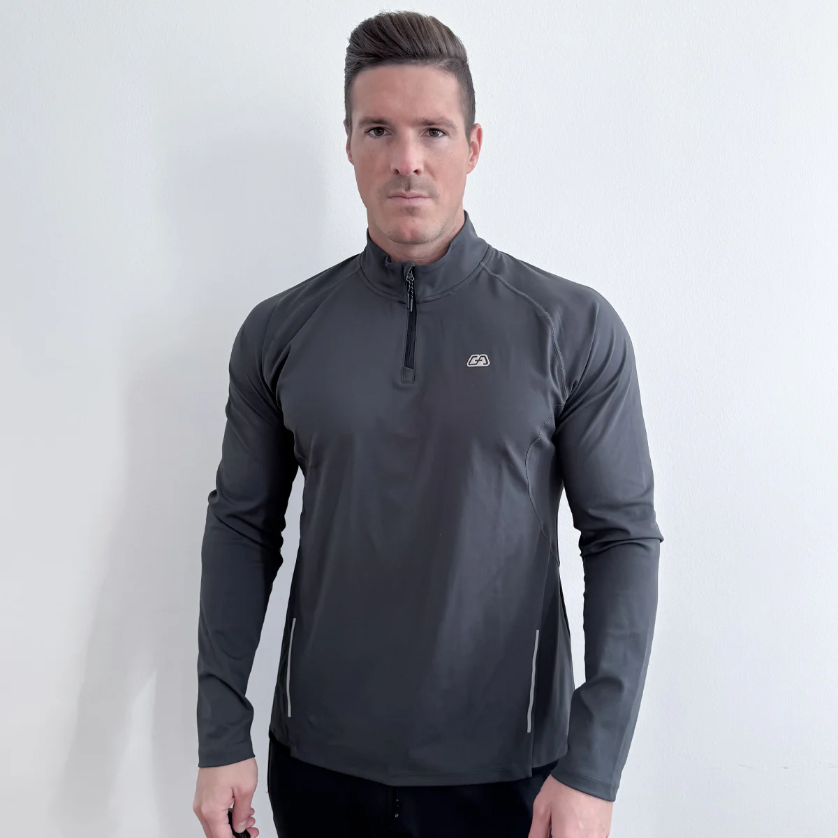 Half Zip Training Running Longsleeves for Men - Image 24