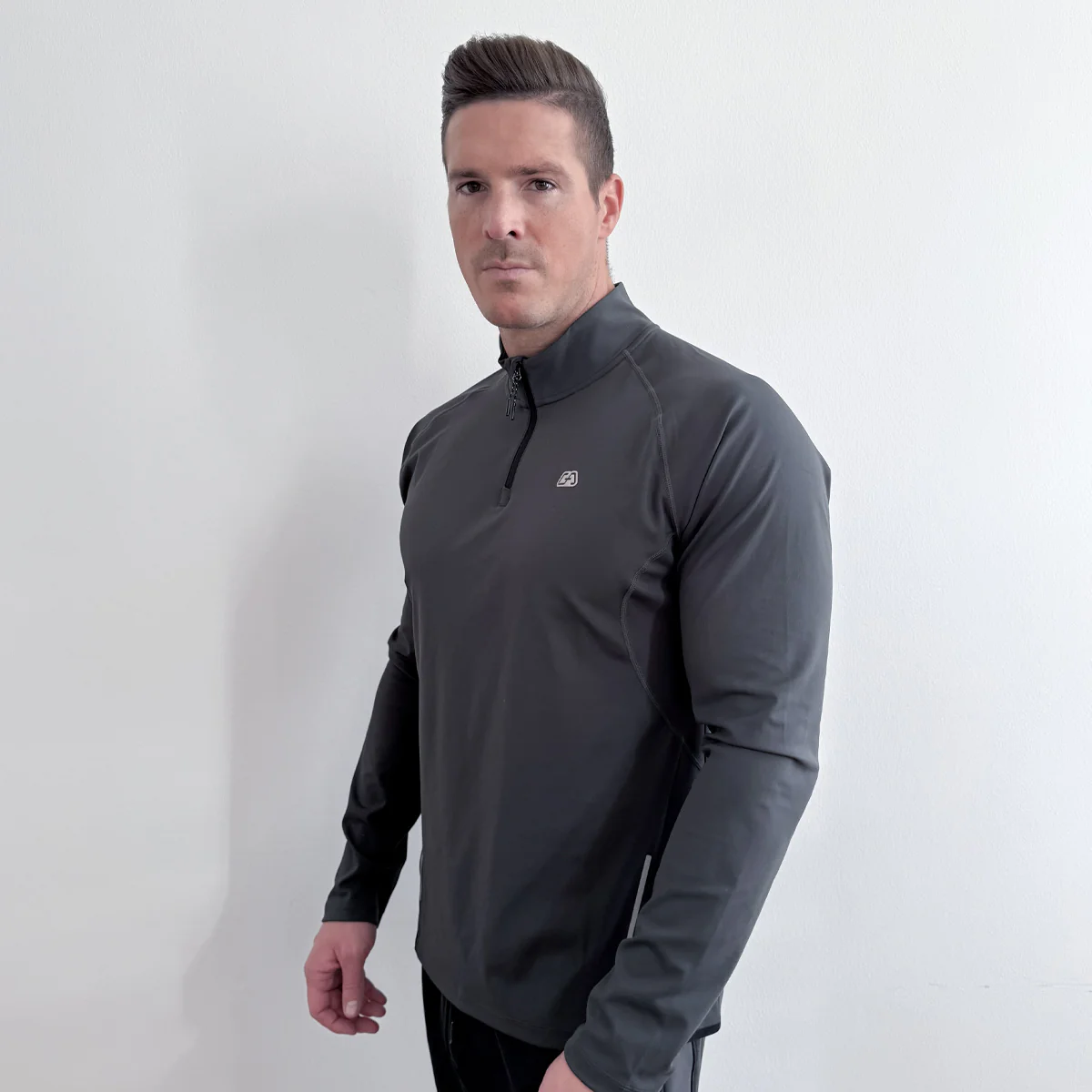 Half Zip Training Running Longsleeves for Men - Image 25