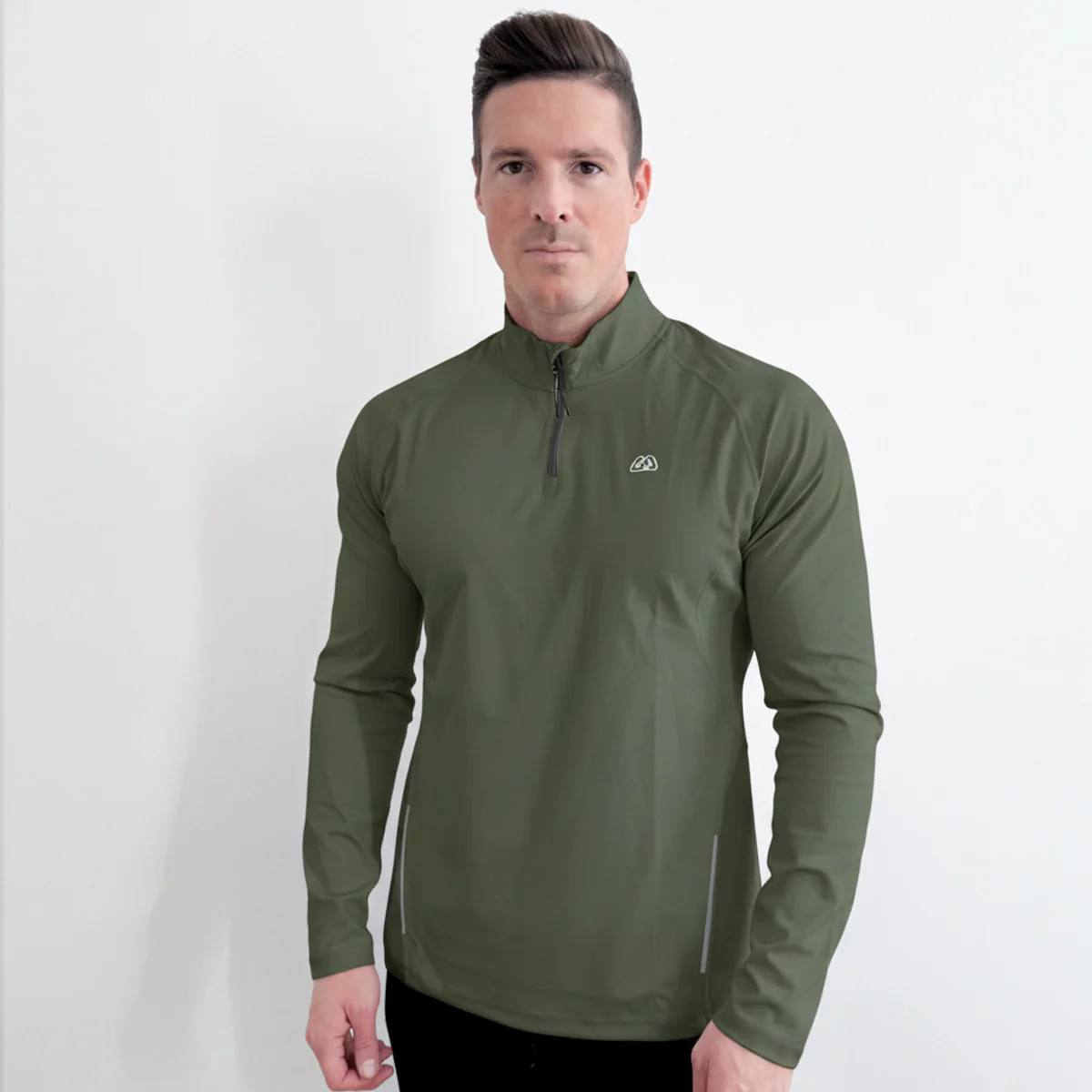 Half Zip Training Running Longsleeves for Men - Image 7
