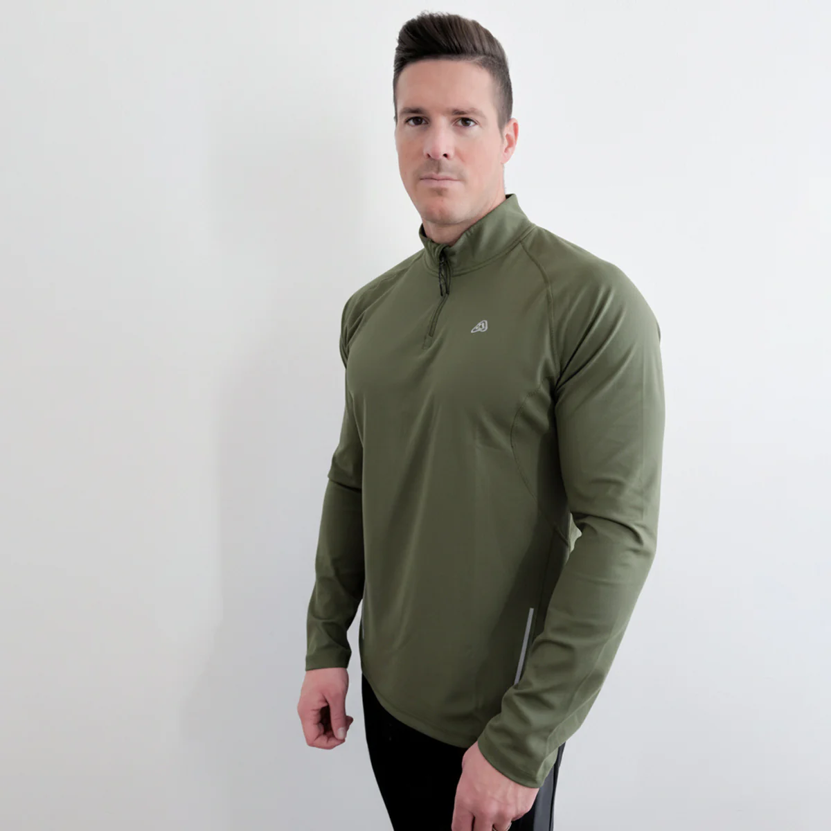 Half Zip Training Running Longsleeves for Men - Image 8