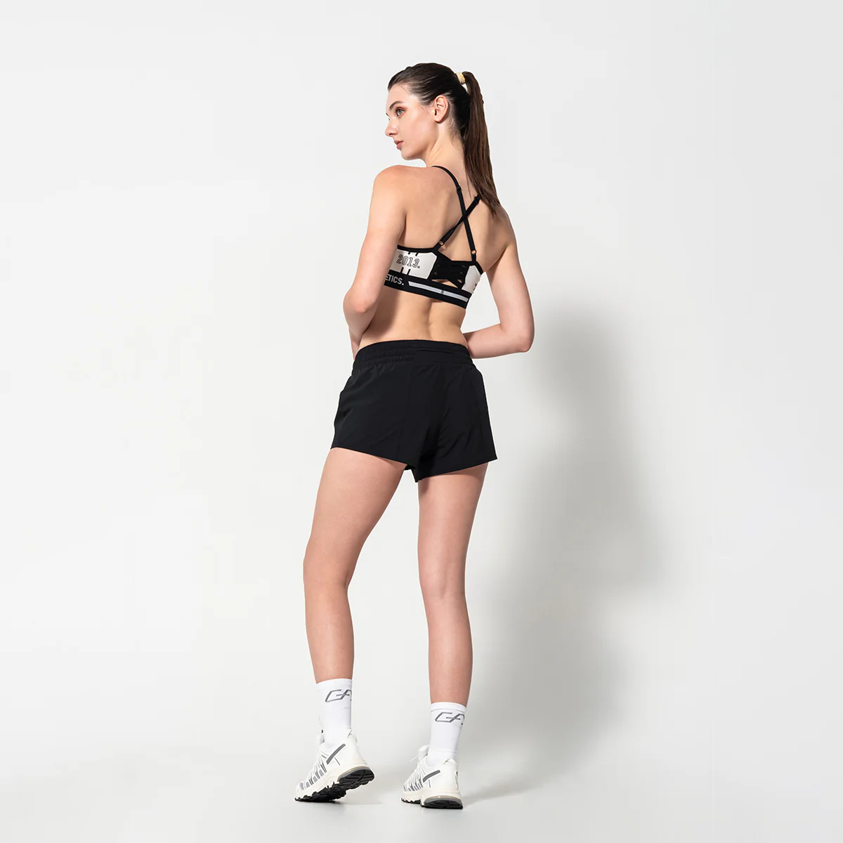 4way Stretch Activewear Brief-Lined  3 Inch Running Shorts for Women - Image 4