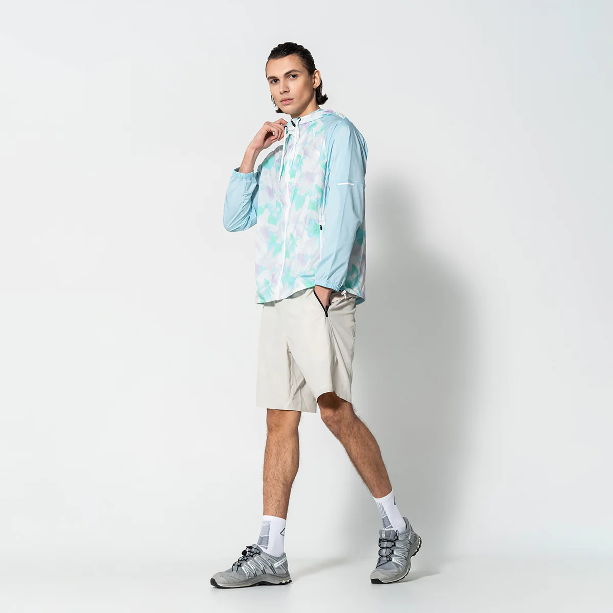 Pattern Athleisure Water Resistant Jacket for Unisex - Image 18