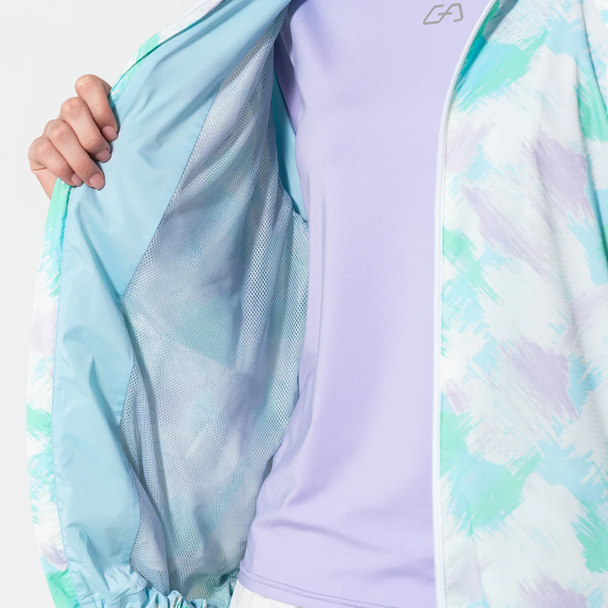 Pattern Athleisure Water Resistant Jacket for Unisex - Image 27