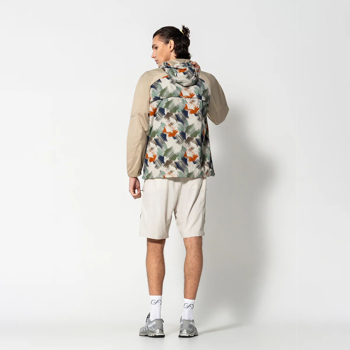 Pattern Athleisure Water Resistant Jacket for Unisex - Image 4