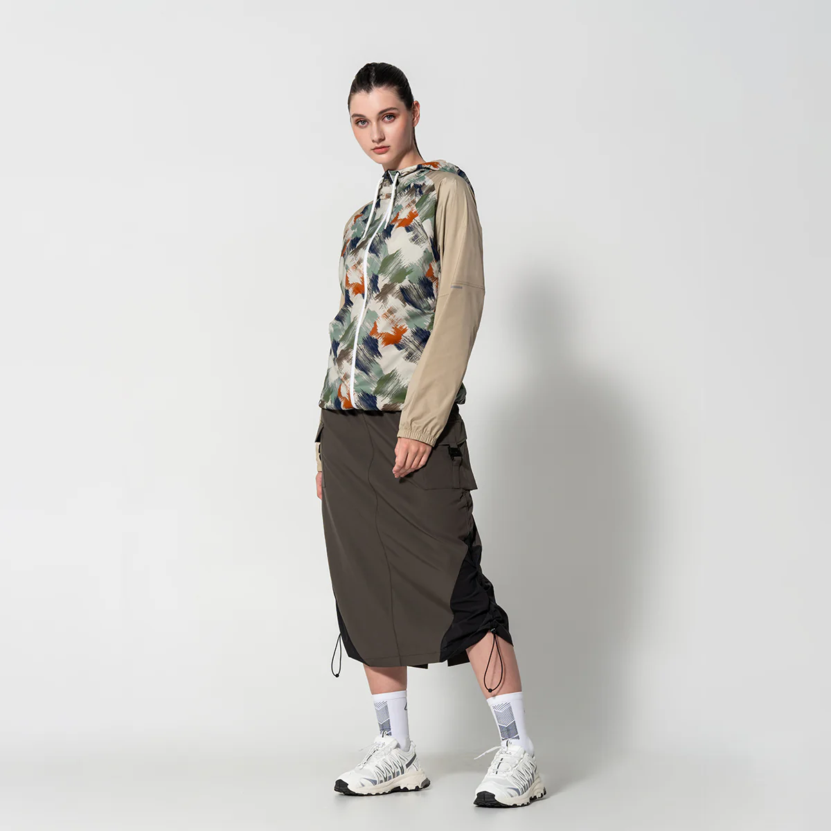 Pattern Athleisure Water Resistant Jacket for Unisex - Image 5
